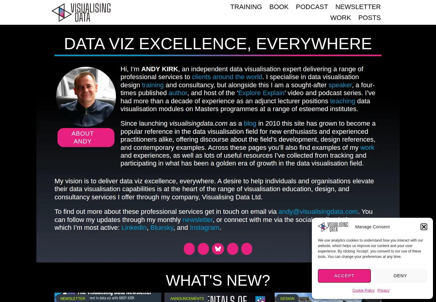 Screenshot of visualisingdata.com