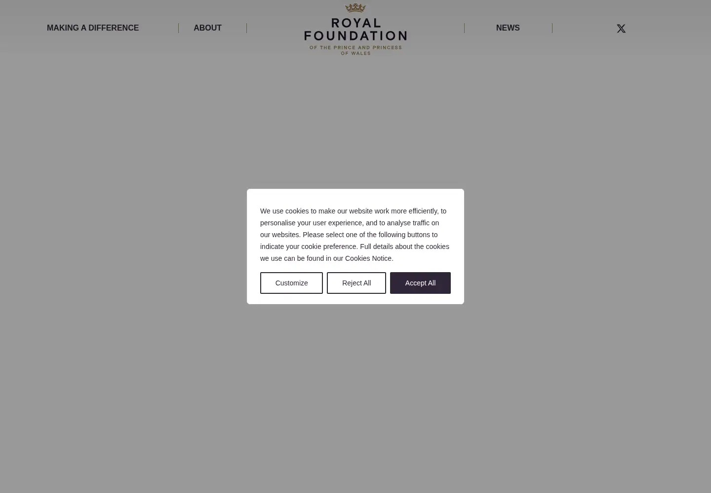 Screenshot of royalfoundation.com