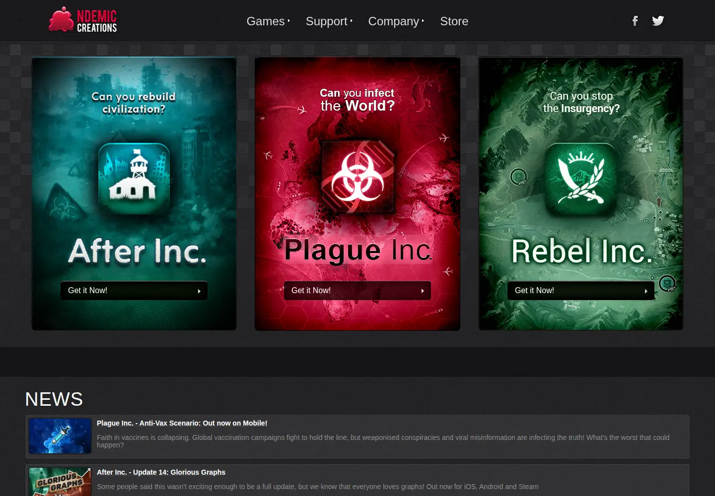 Screenshot of ndemiccreations.com