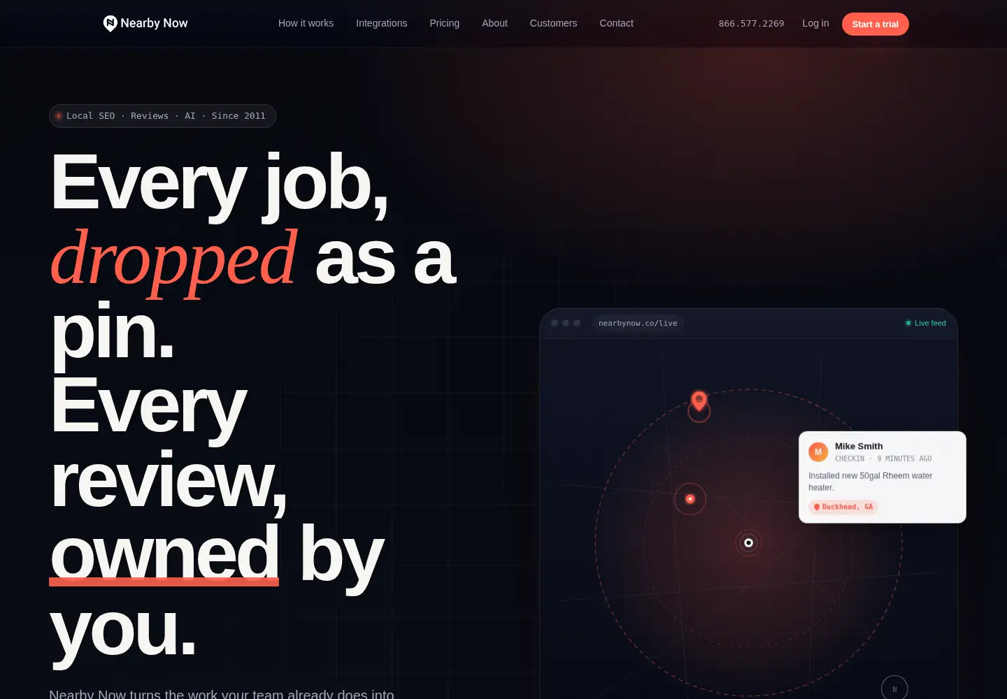 Screenshot of nearbynow.co