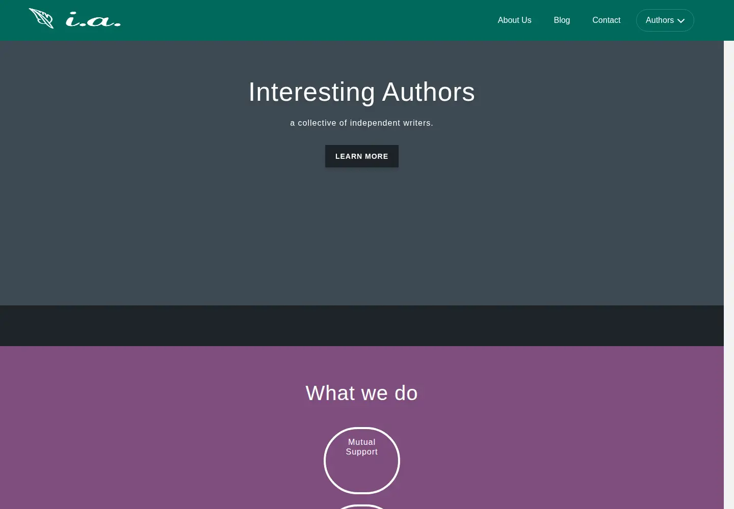 Screenshot of interestingauthors.com
