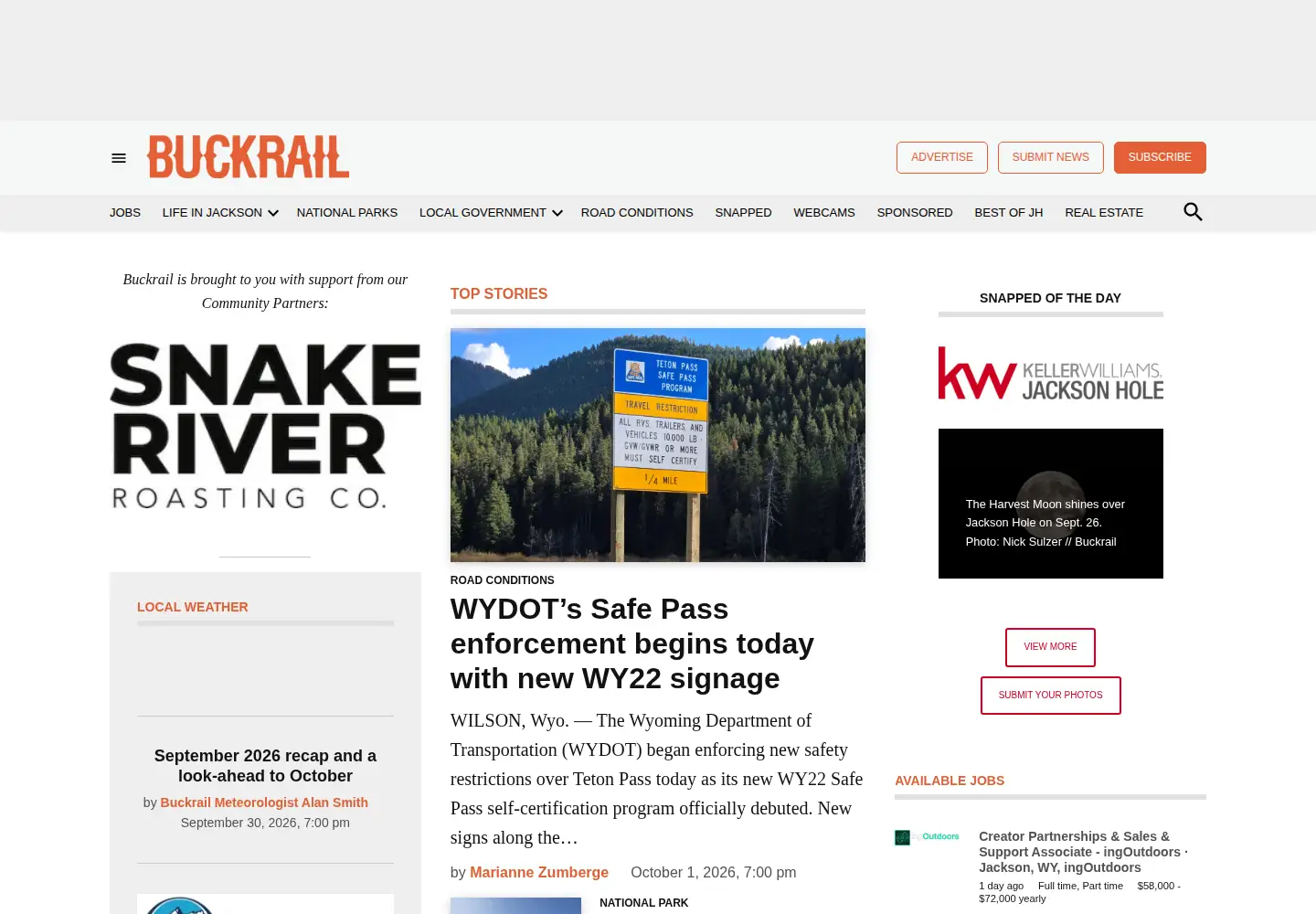 Screenshot of buckrail.com
