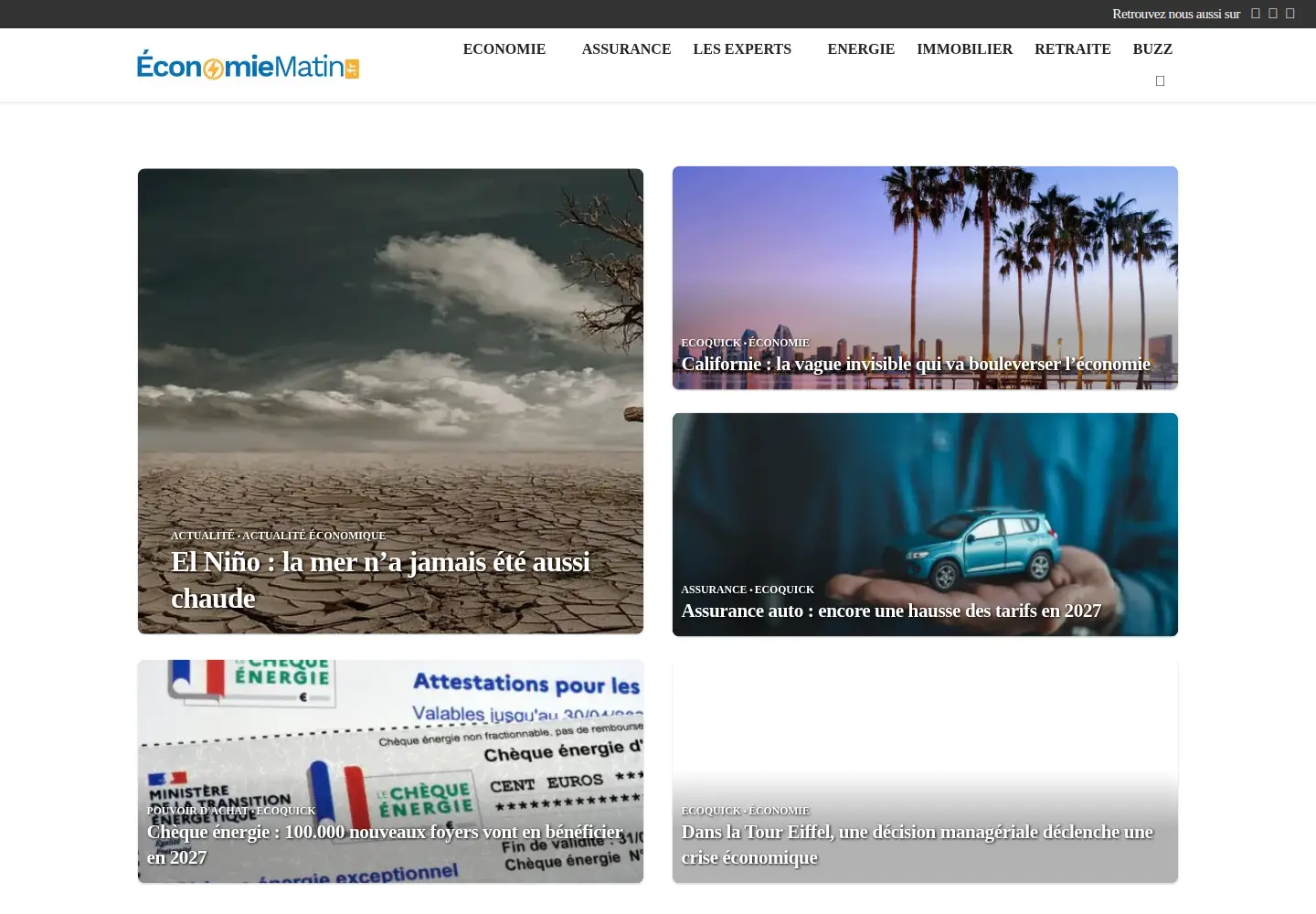 Screenshot of economiematin.fr
