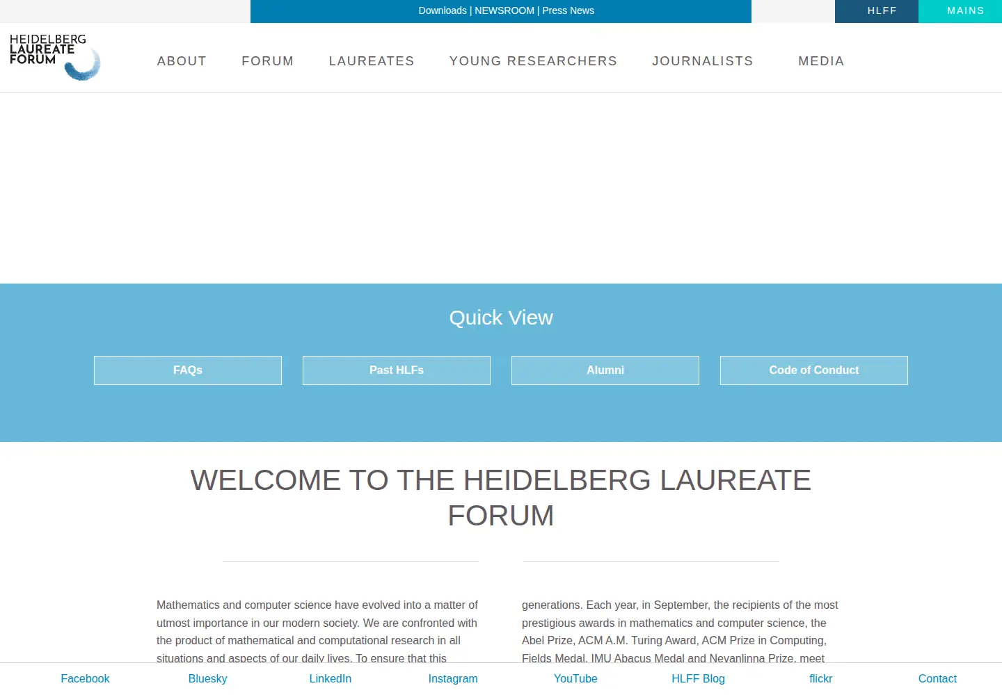 Screenshot of heidelberg-laureate-forum.org