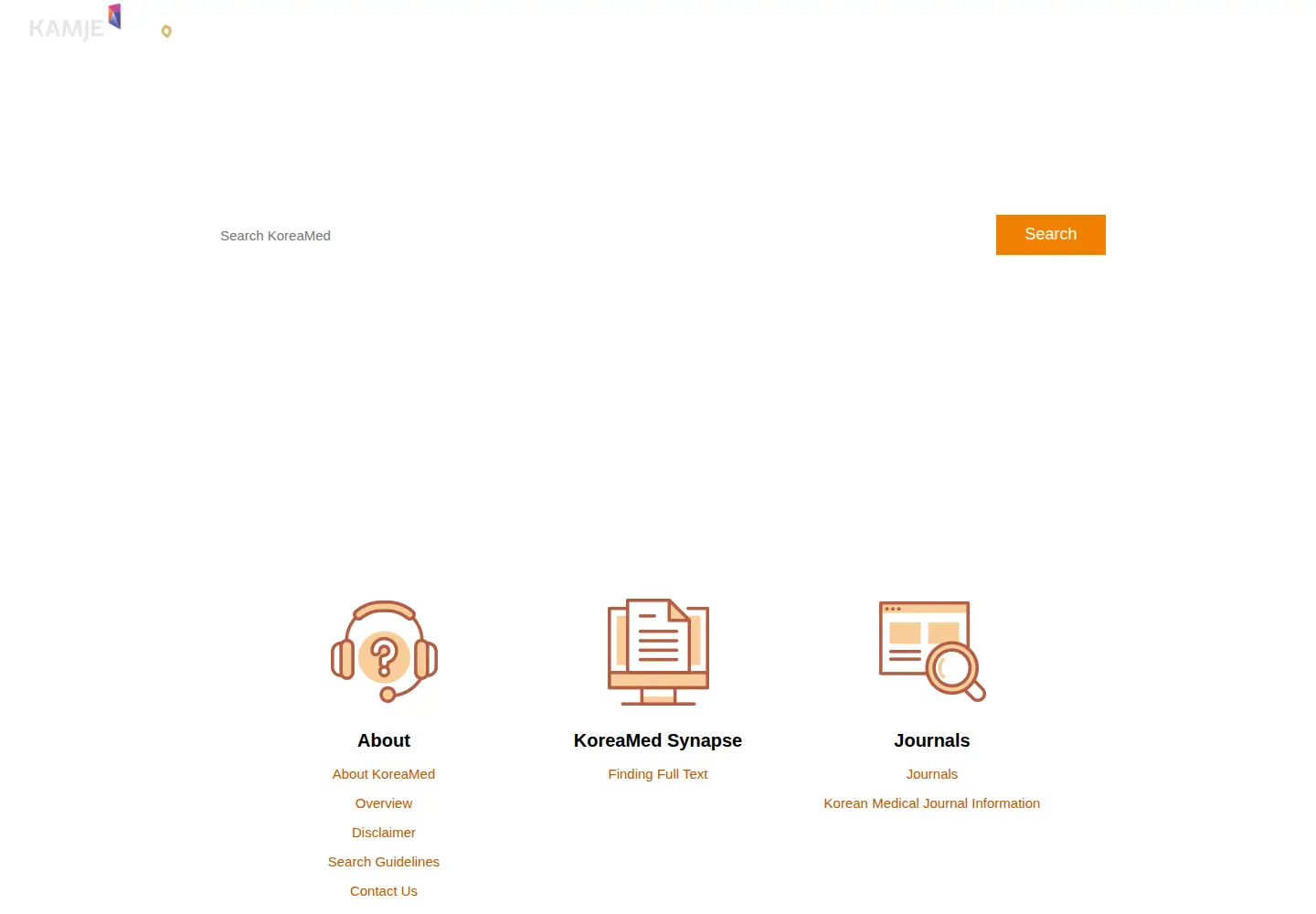 Screenshot of koreamed.org