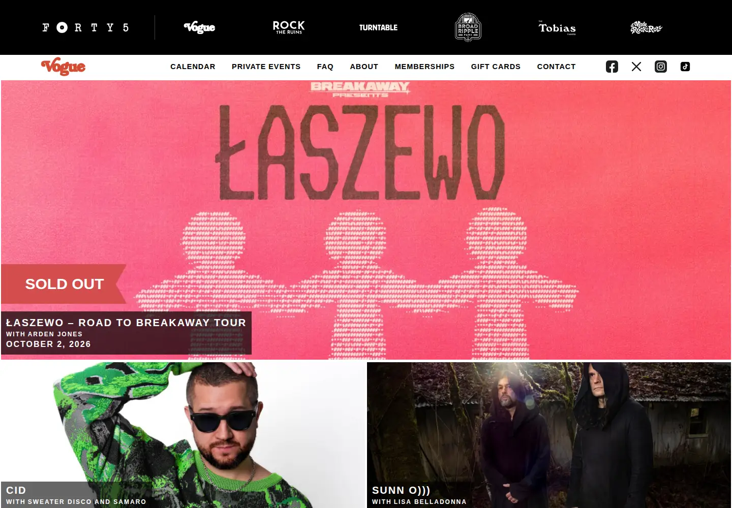 Screenshot of thevogue.com