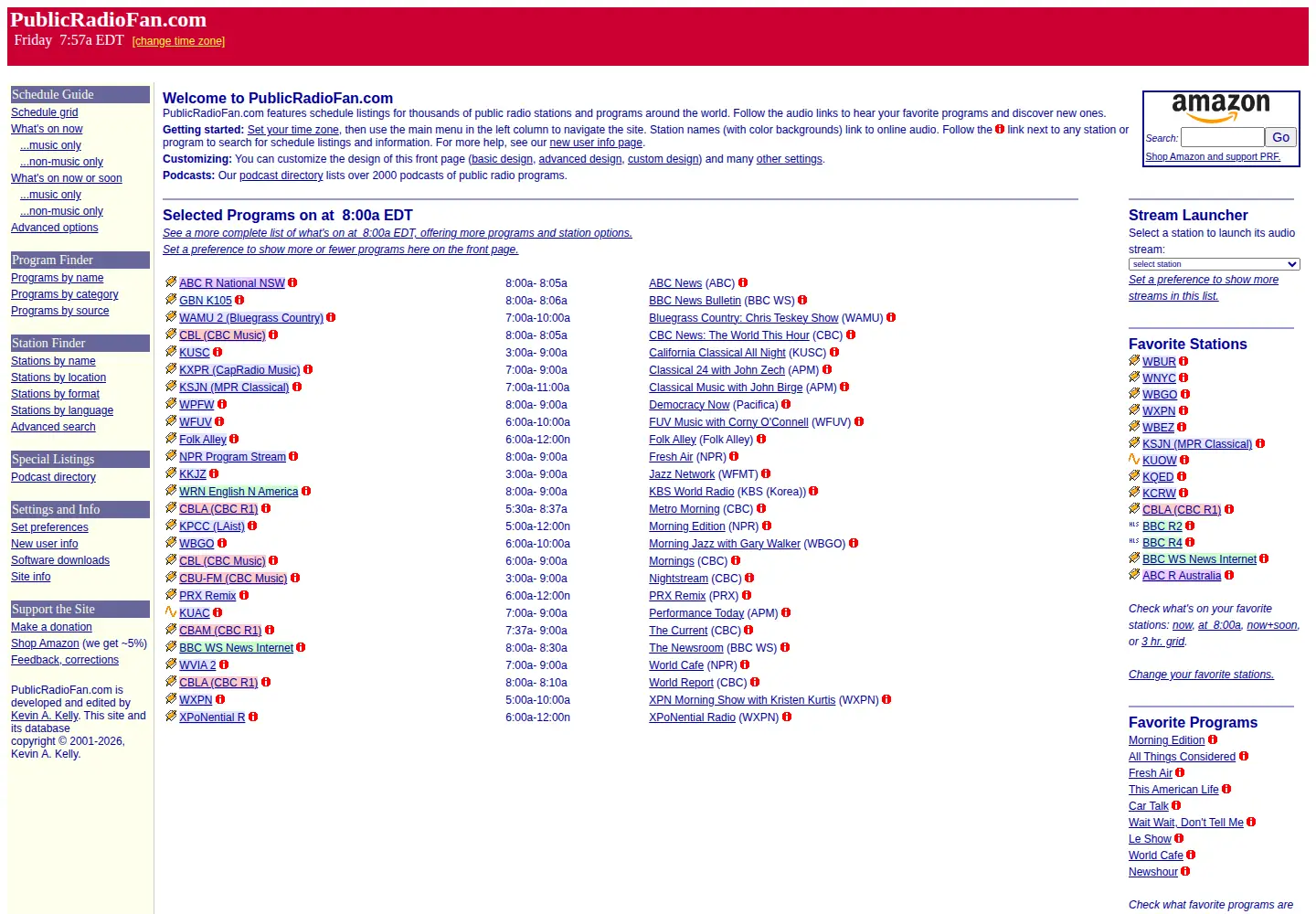Screenshot of publicradiofan.com