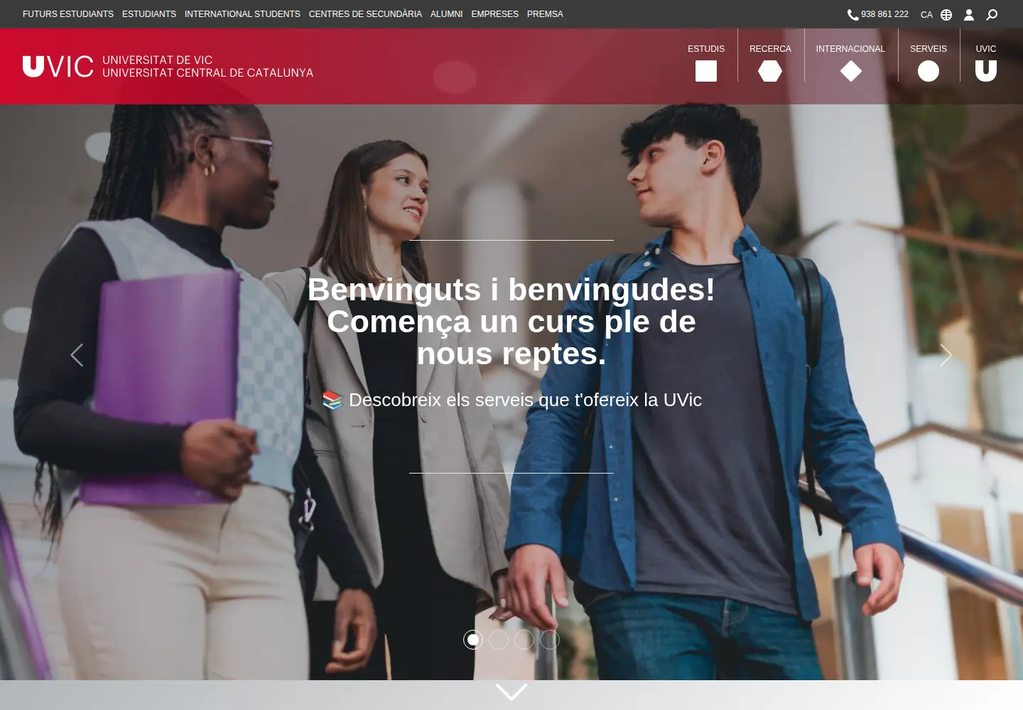 Screenshot of uvic.cat