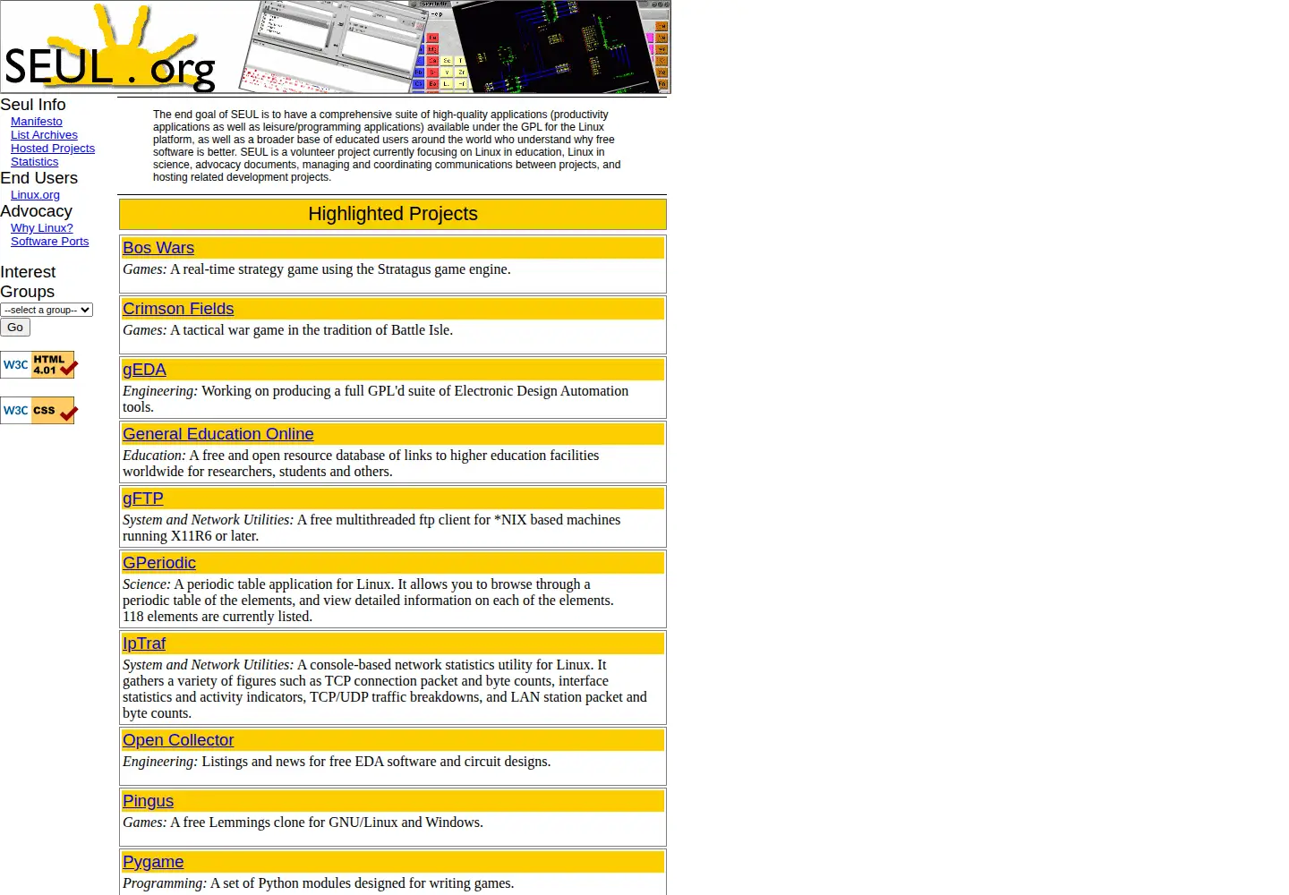 Screenshot of seul.org