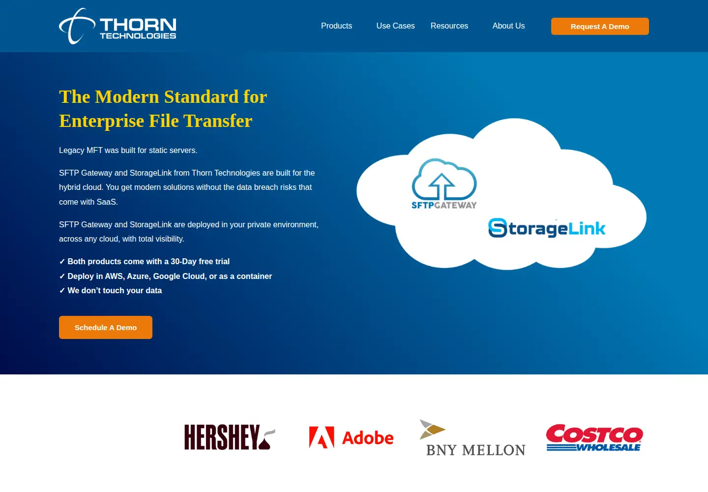 Screenshot of thorntech.com