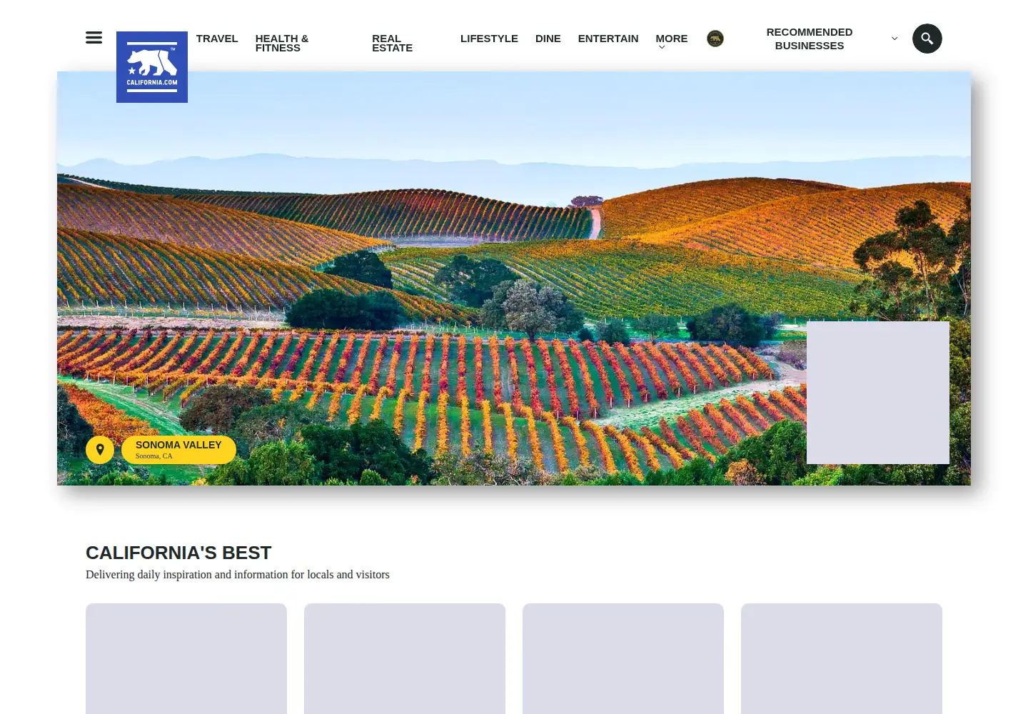 Screenshot of california.com