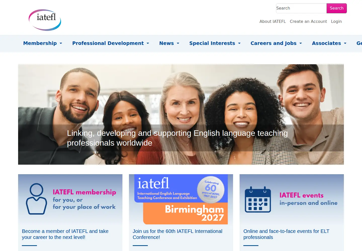 Screenshot of iatefl.org