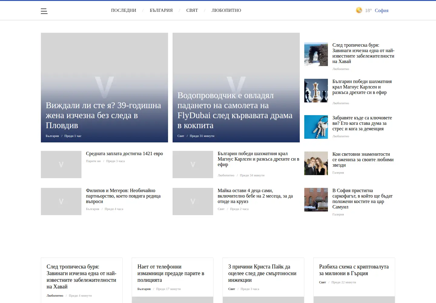 Screenshot of vesti.bg