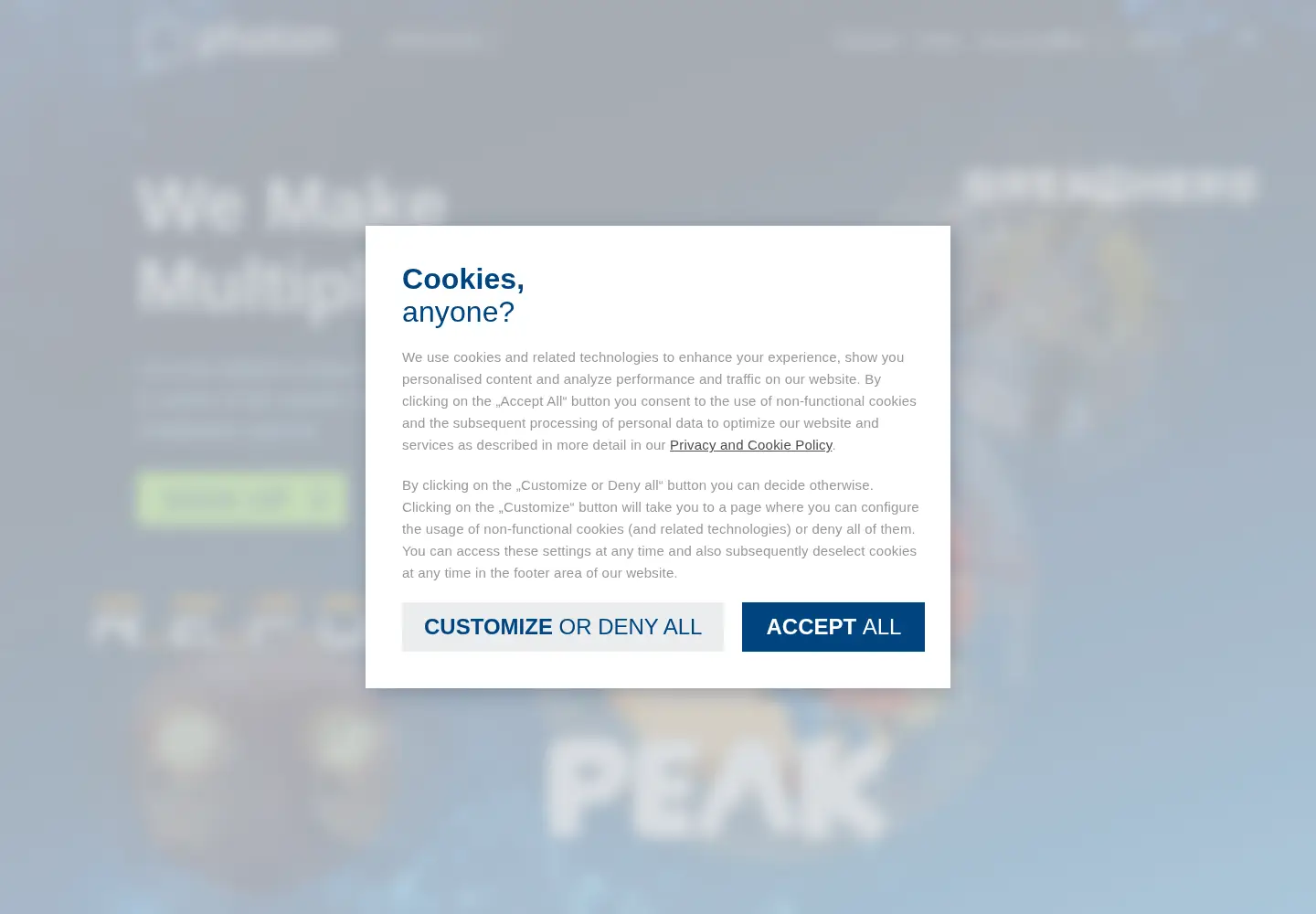 Screenshot of photonengine.com