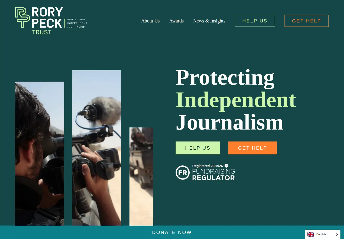 Screenshot of rorypecktrust.org
