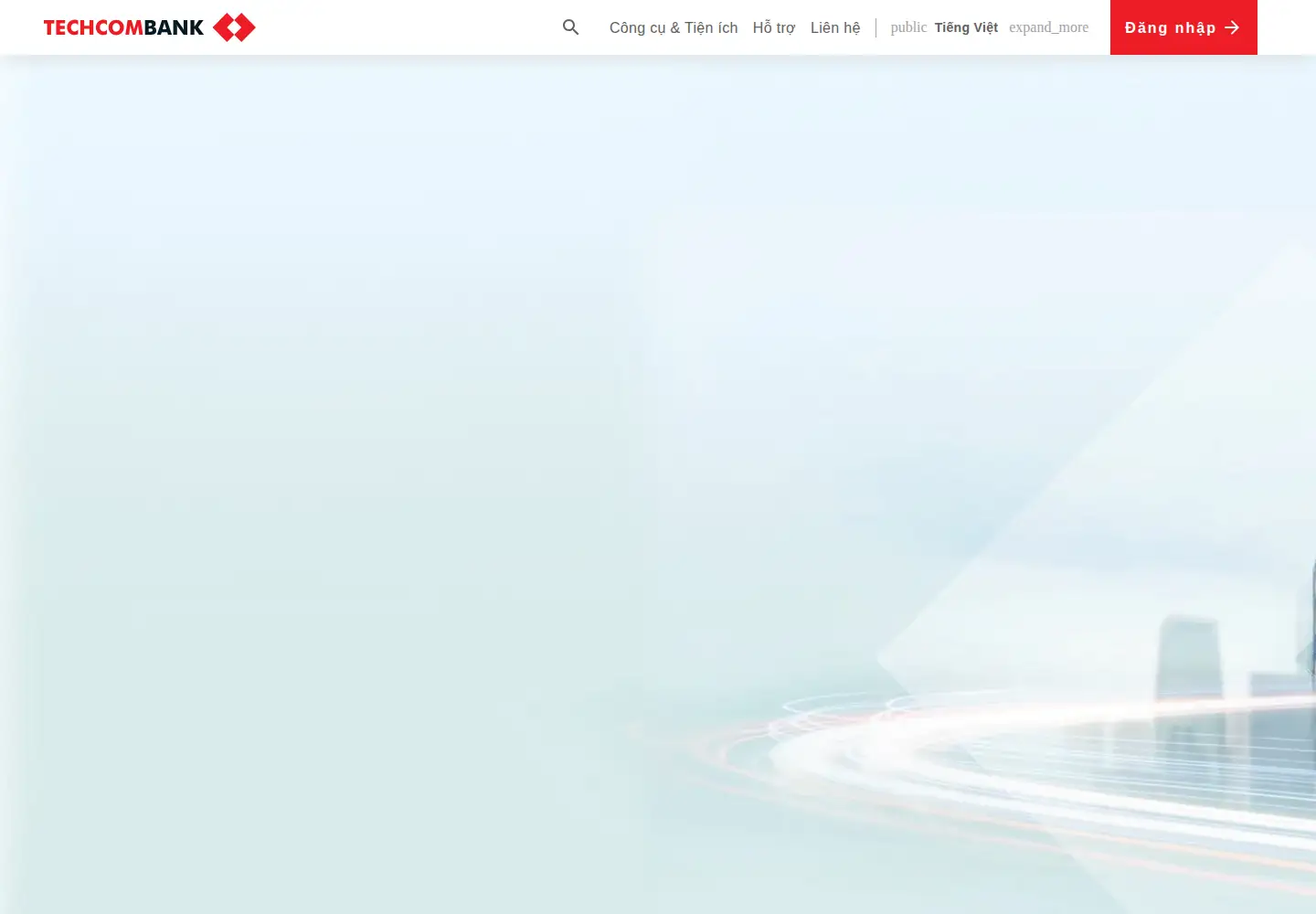 Screenshot of techcombank.com