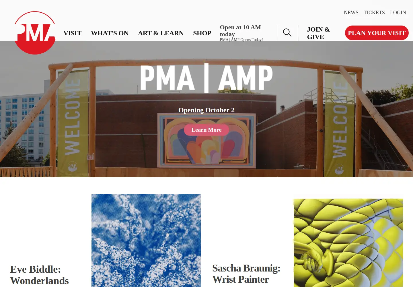 Screenshot of portlandmuseum.org