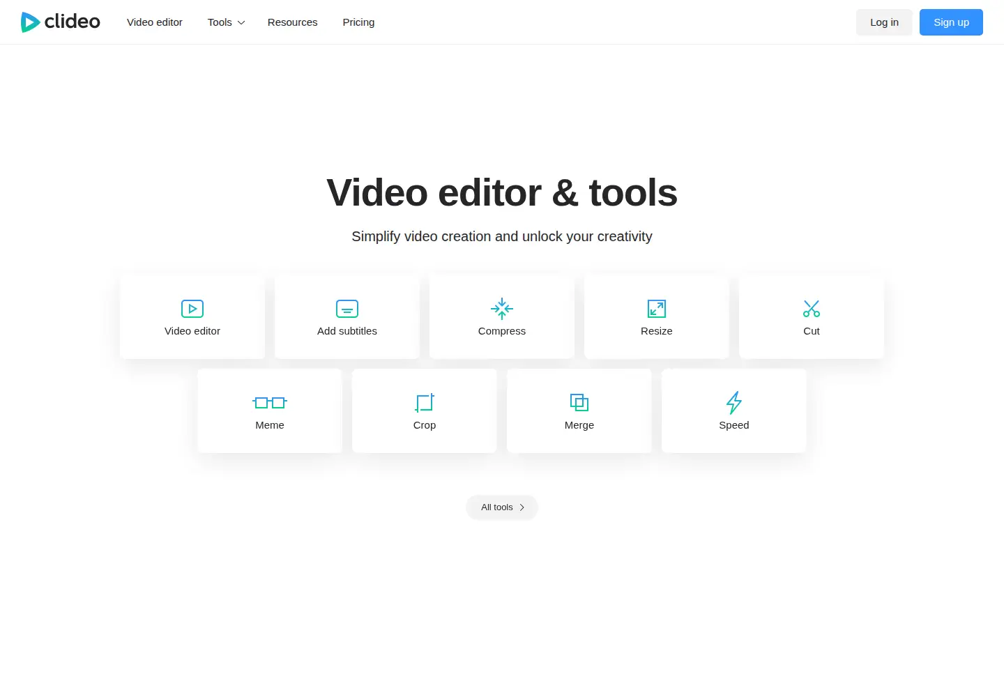 Screenshot of clideo.com