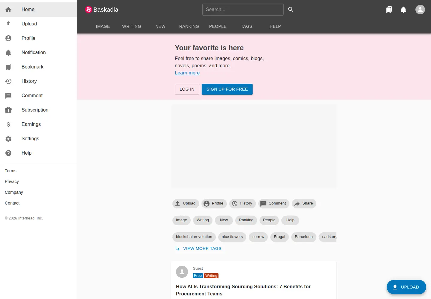 Screenshot of baskadia.com