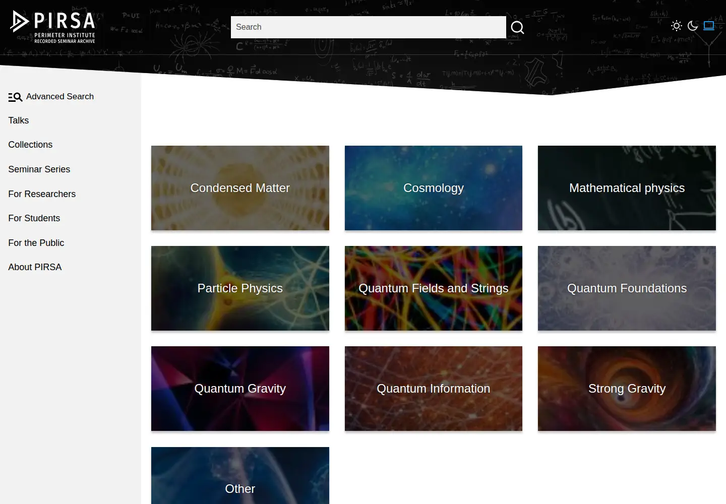 Captured homepage of pirsa.org in the current scan