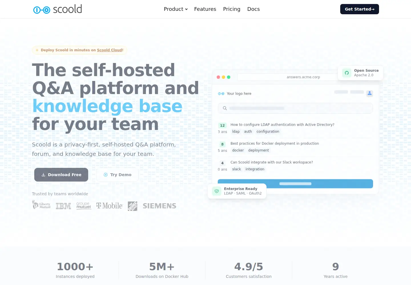 Screenshot of scoold.com