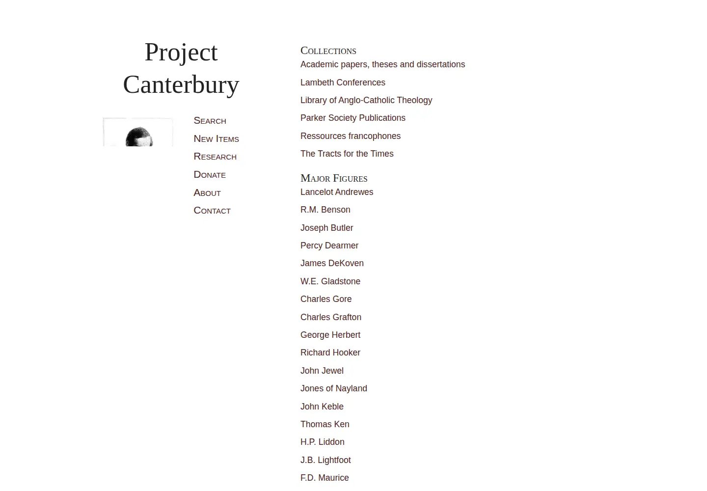 Screenshot of anglicanhistory.org