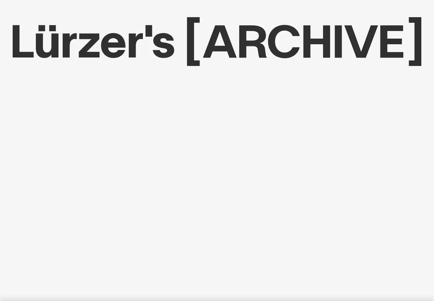Screenshot of luerzersarchive.com