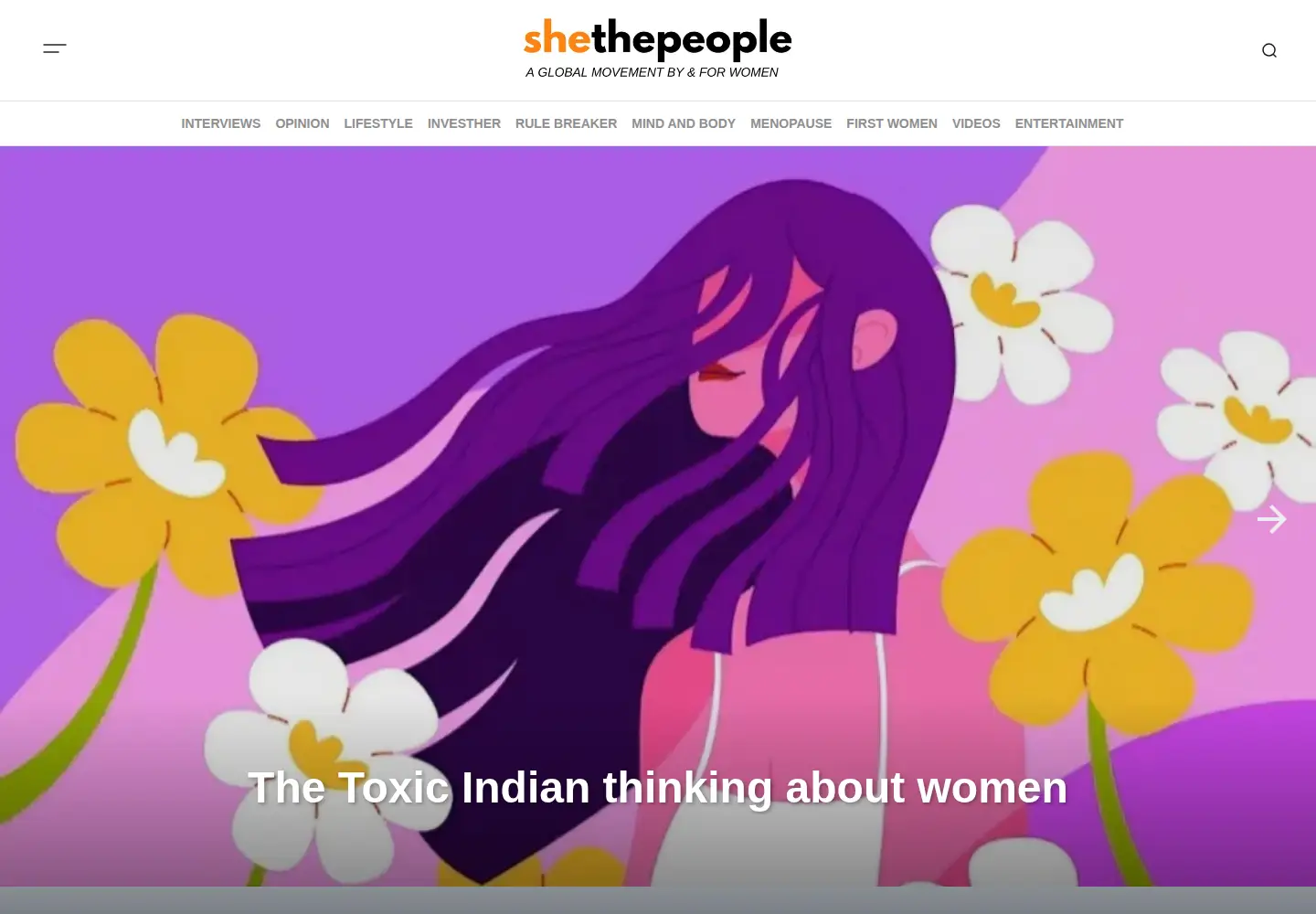 Screenshot of shethepeople.tv