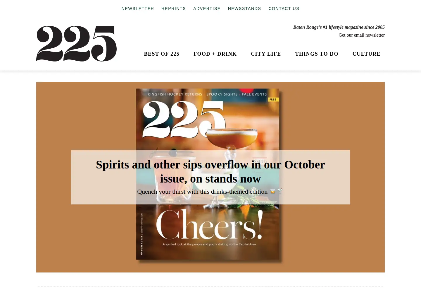 Screenshot of 225batonrouge.com