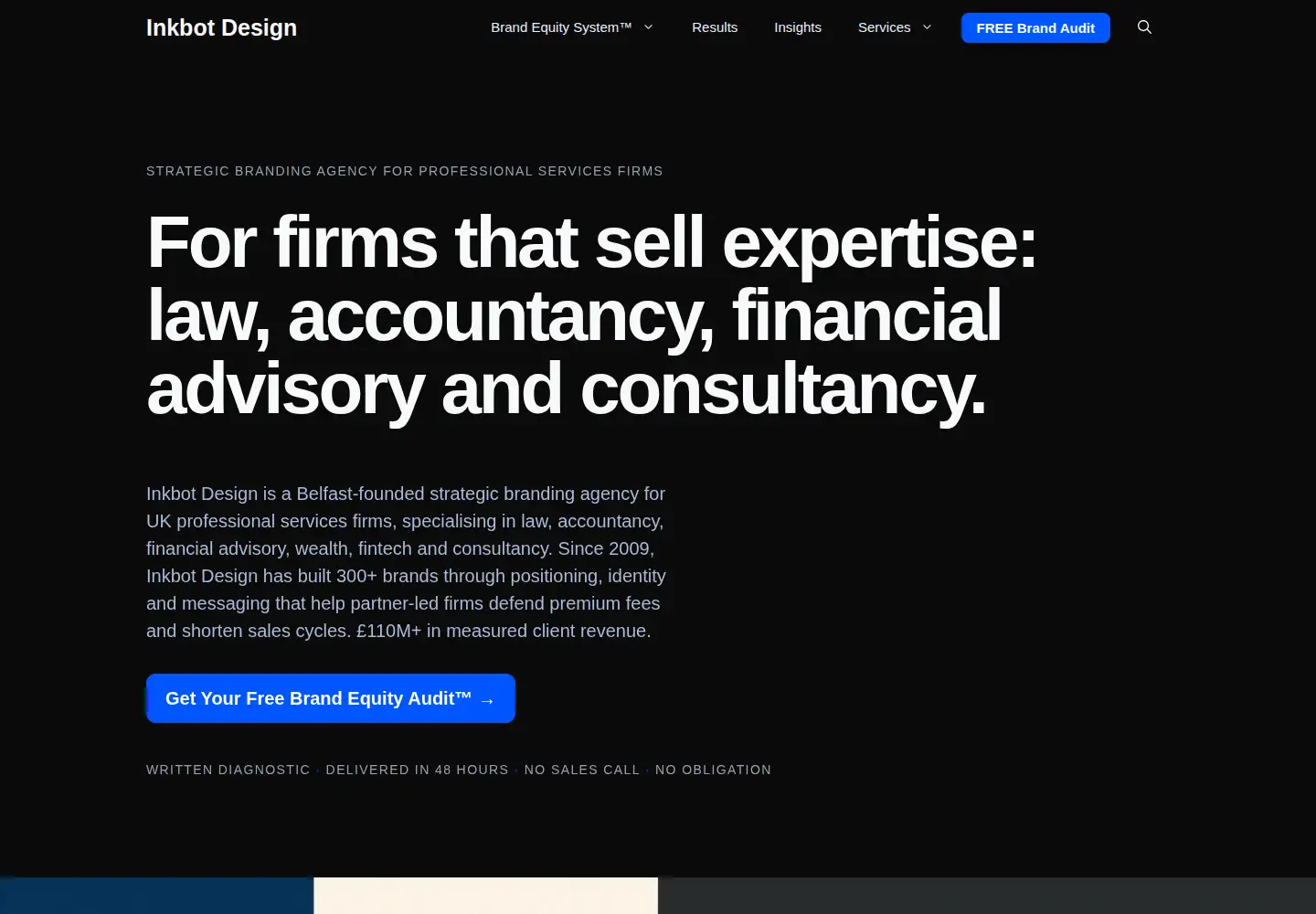 Screenshot of inkbotdesign.com