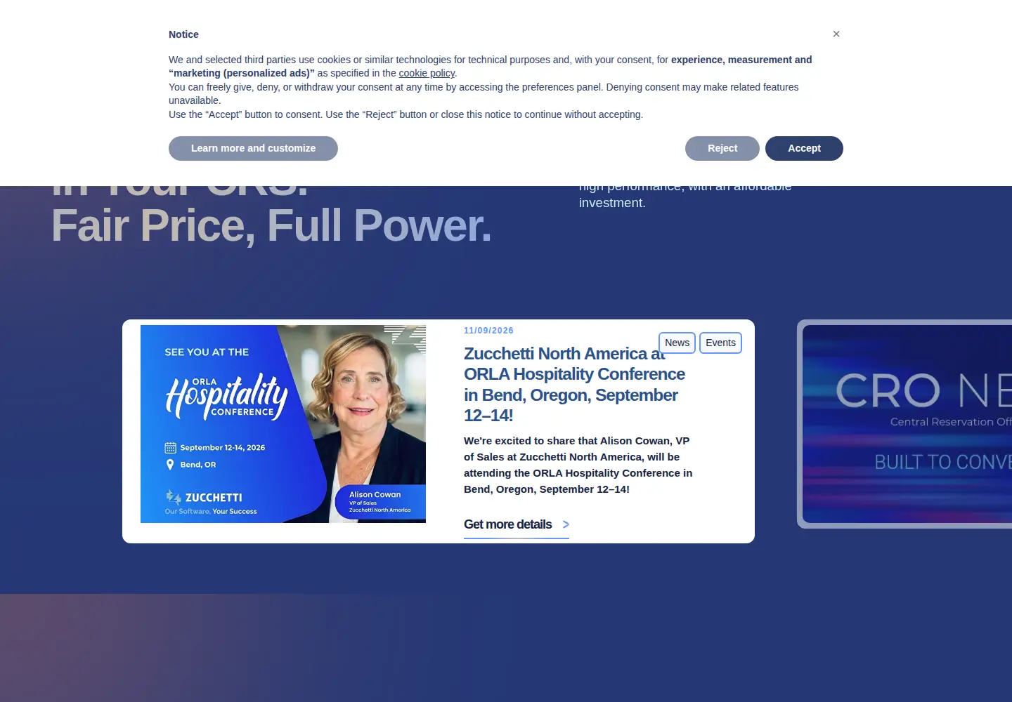 Screenshot of verticalbooking.com