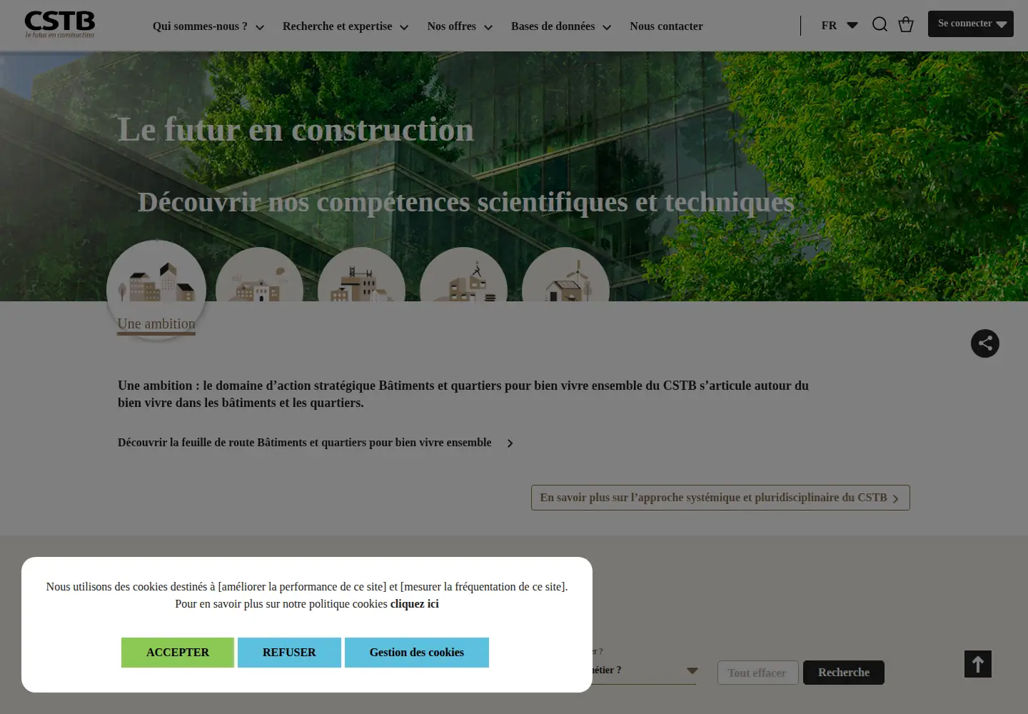 Screenshot of cstb.fr