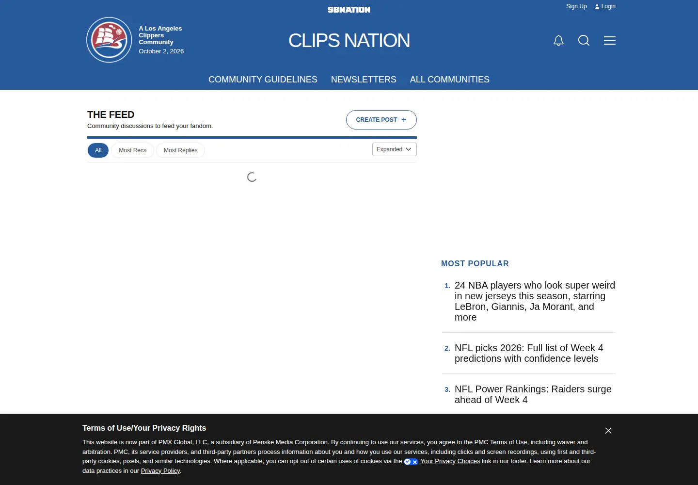 Screenshot of clipsnation.com