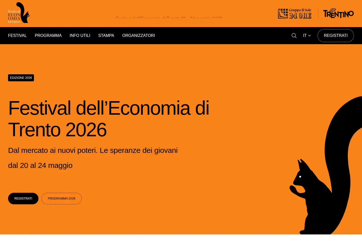 Screenshot of festivaleconomia.it