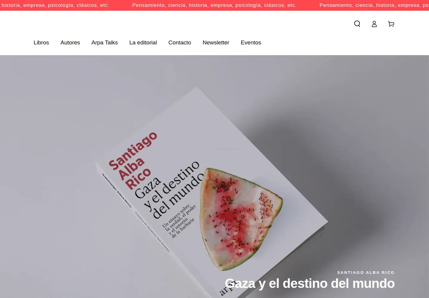 Screenshot of arpaeditores.com
