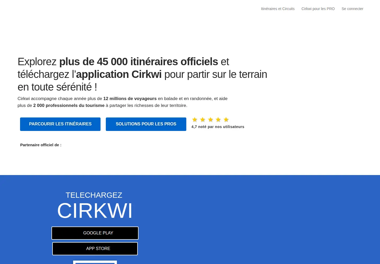 Screenshot of cirkwi.com