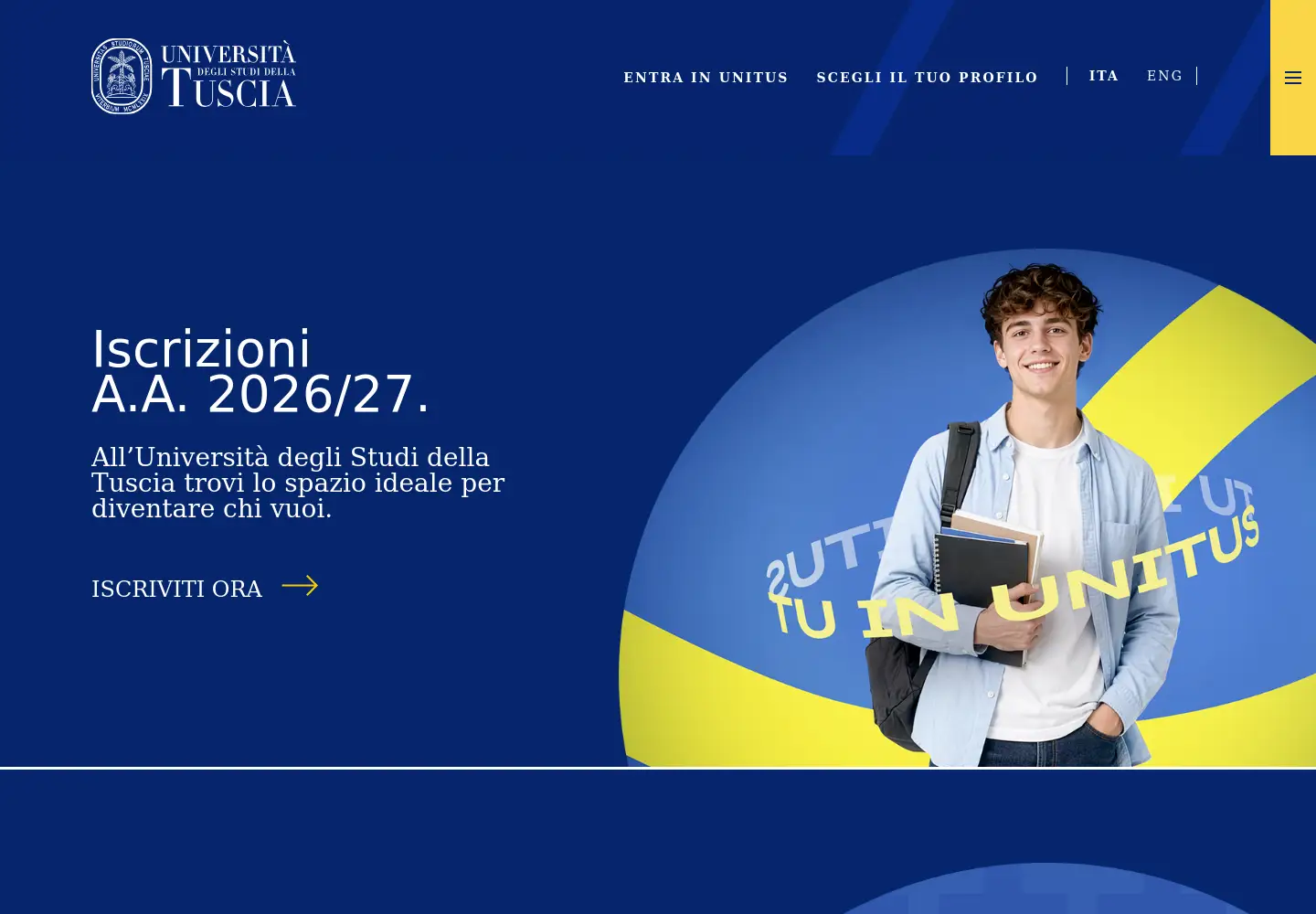 Screenshot of unitus.it