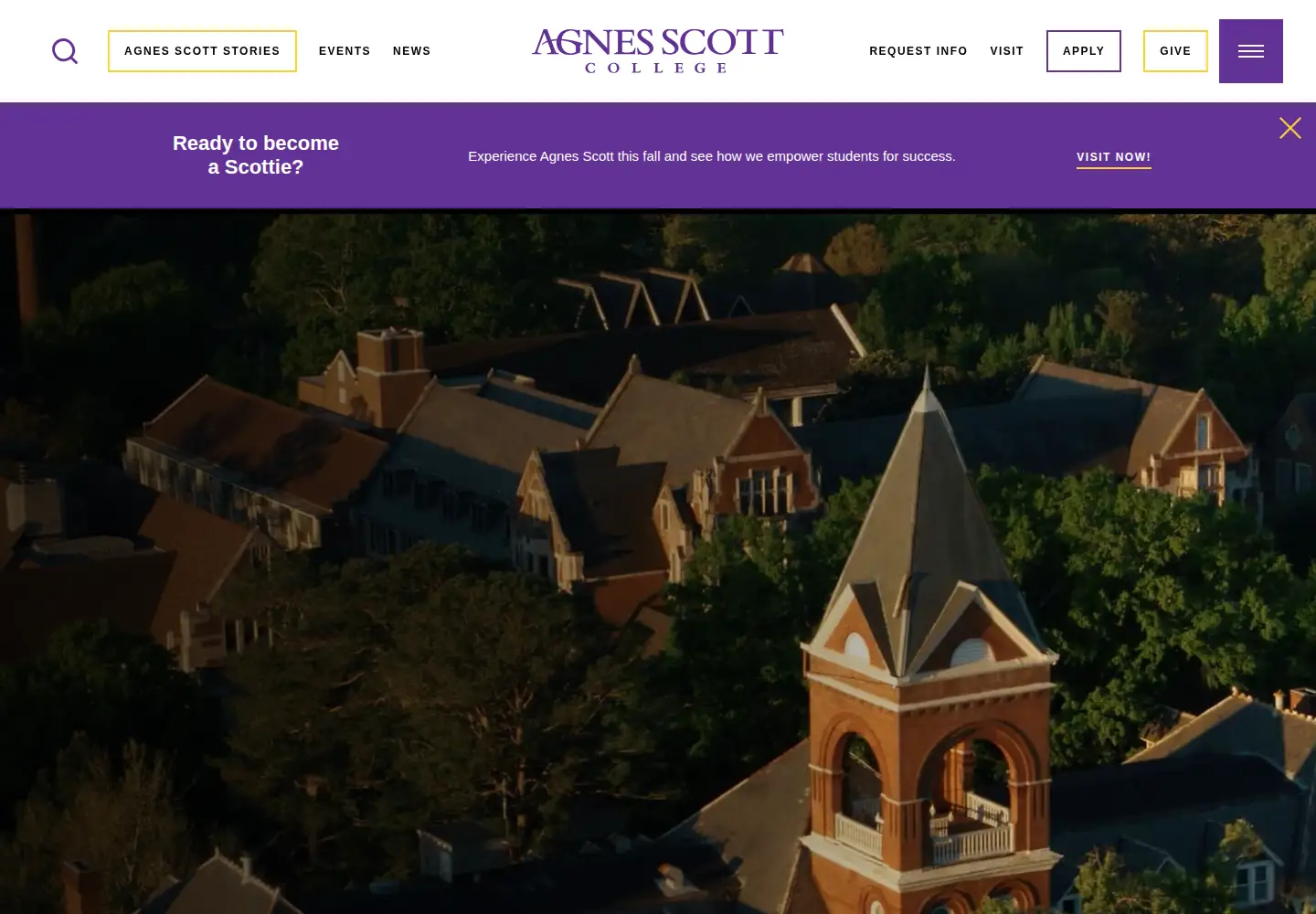 Screenshot of agnesscott.edu