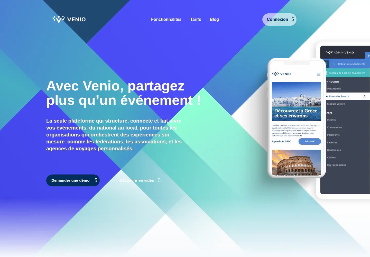 Screenshot of venio.fr