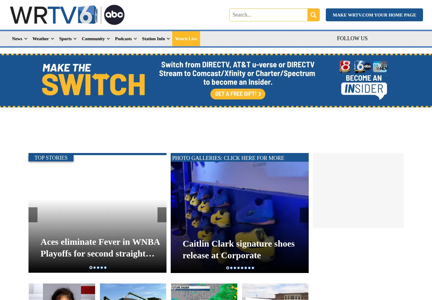 Screenshot of theindychannel.com