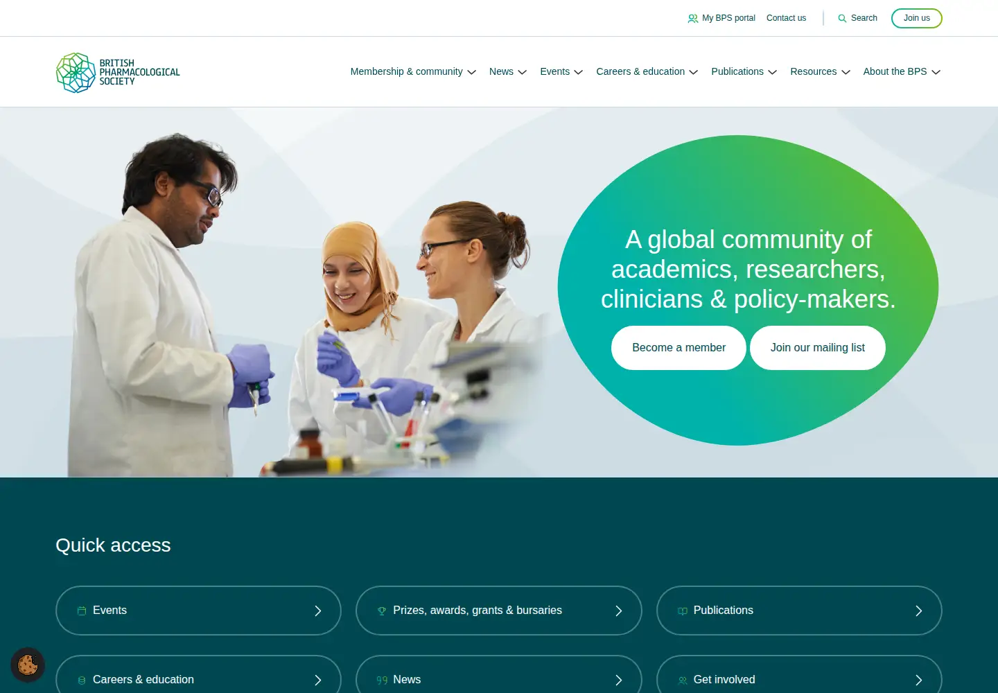 Screenshot of bps.ac.uk