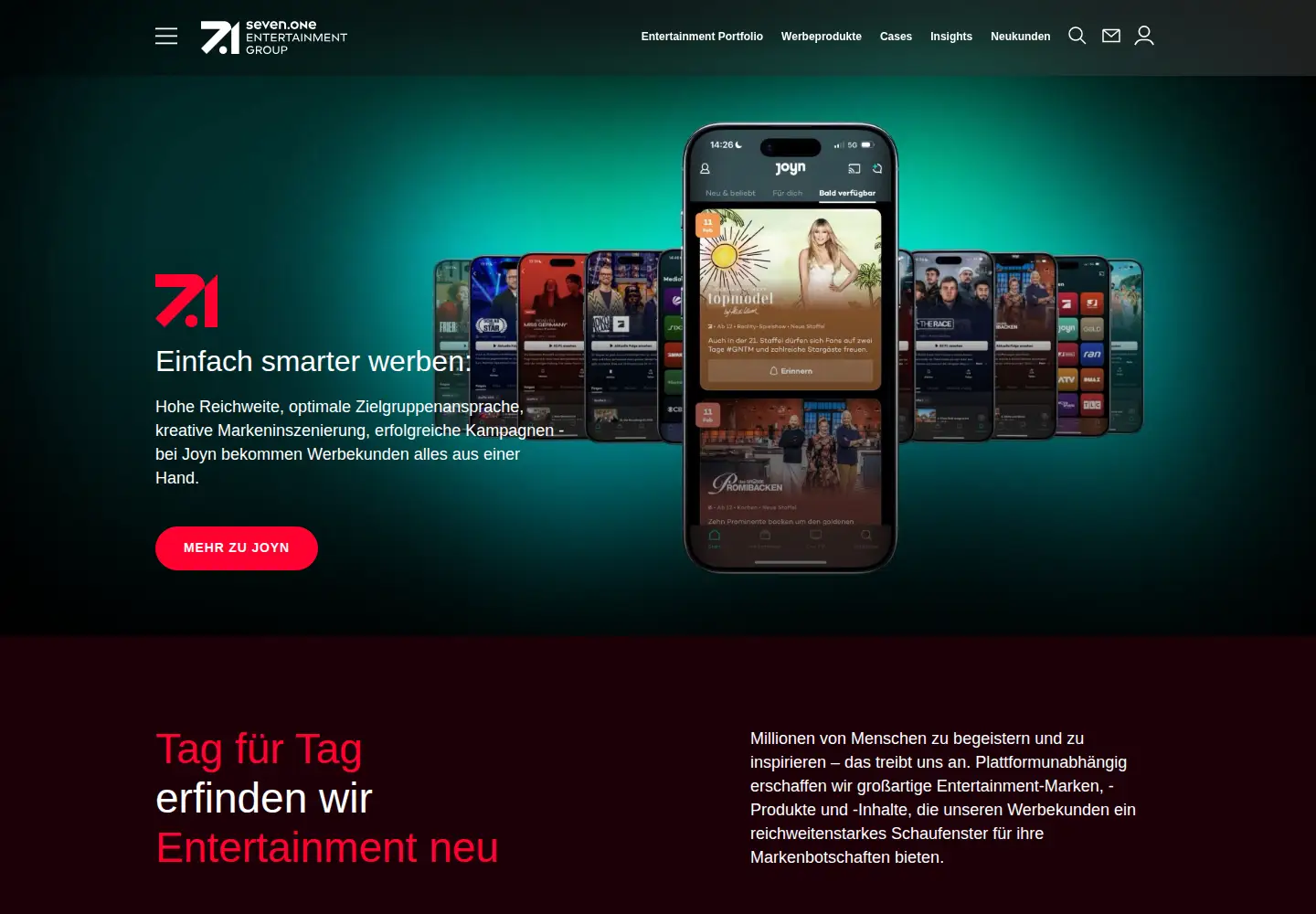 Screenshot of seven.one