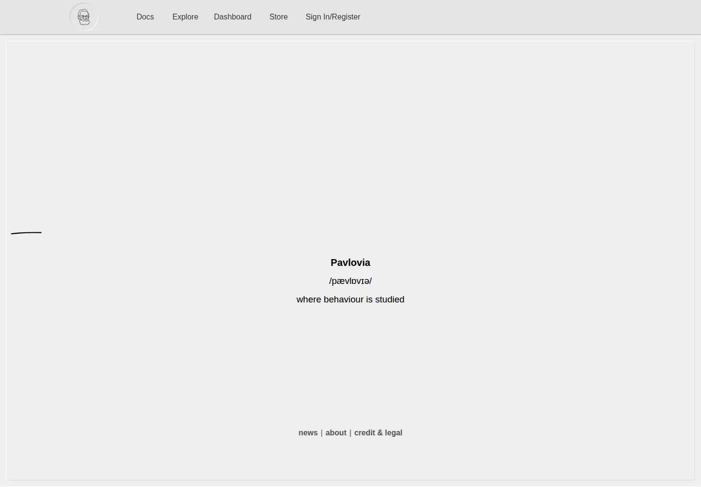 Screenshot of pavlovia.org