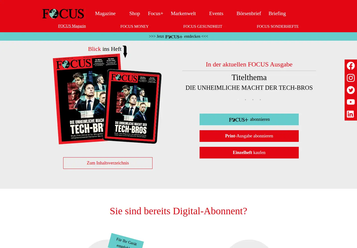 Screenshot of focus-magazin.de