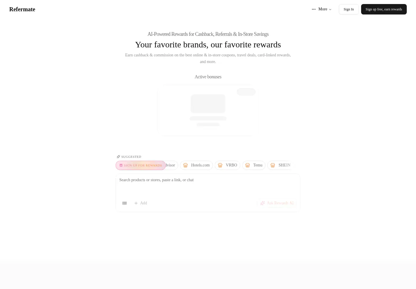Screenshot of refermate.com