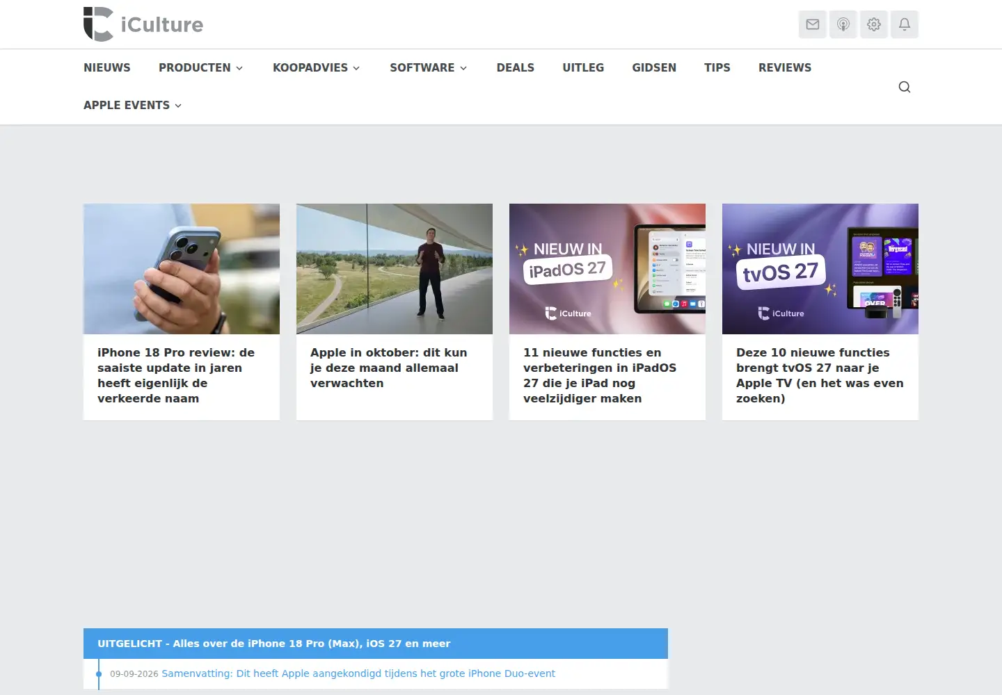 Screenshot of iculture.nl