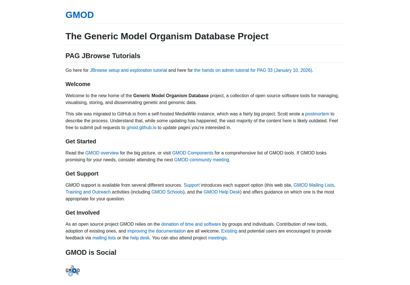 Screenshot of gmod.org