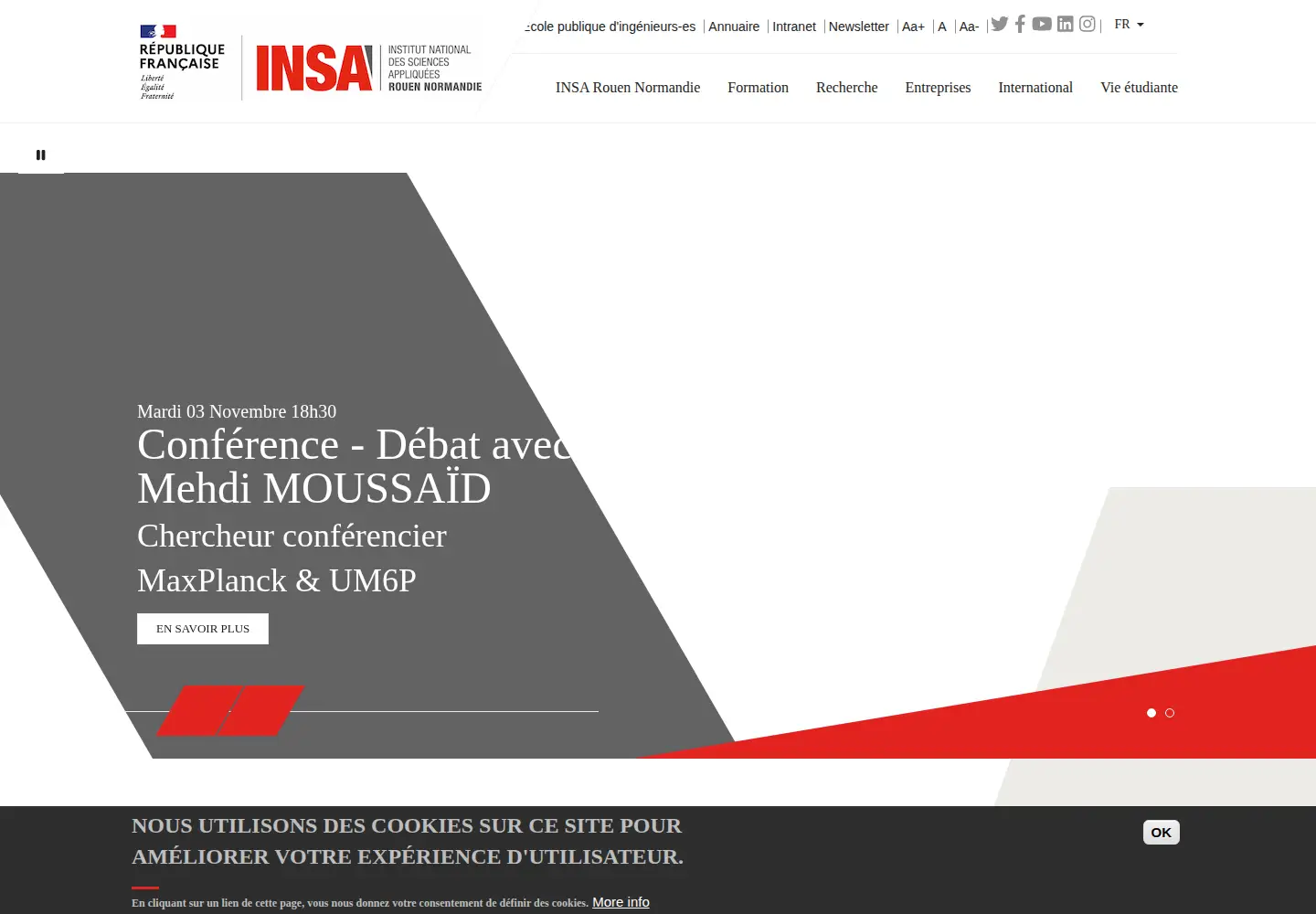 Screenshot of insa-rouen.fr