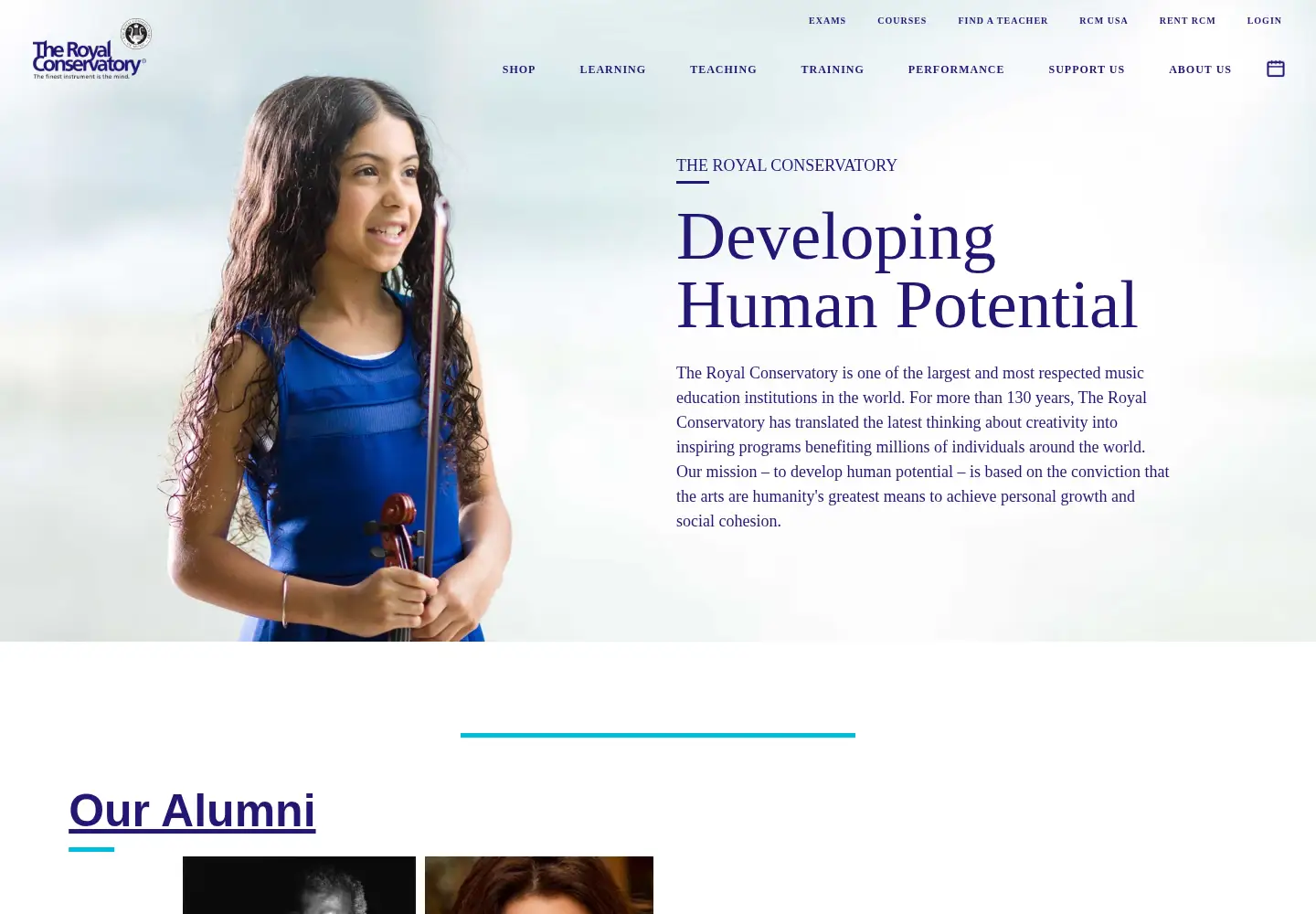 Screenshot of rcmusic.com