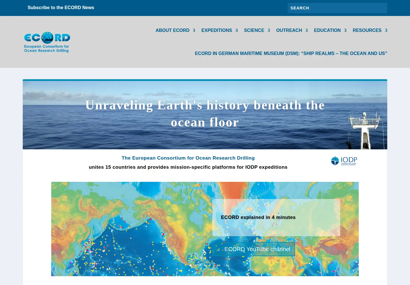 Screenshot of ecord.org